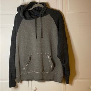 J. America Super Soft Two-Tone Gray Hoodie SzXL